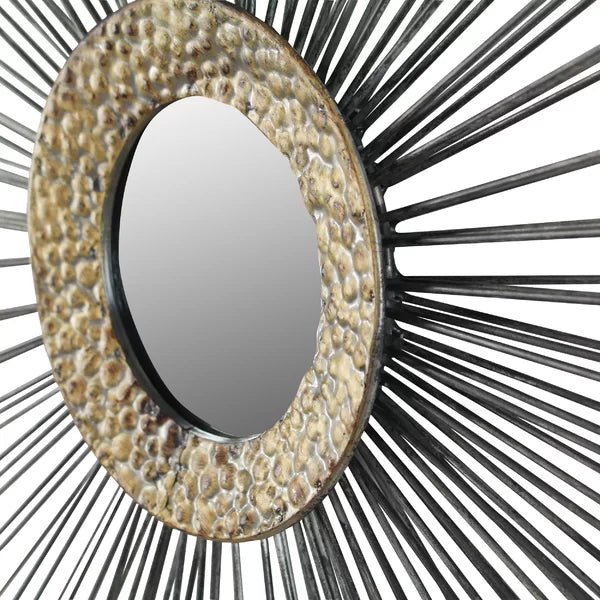 Boteh Metal Mid Century Wall Mirror Set